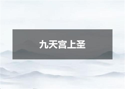 九天宫上圣