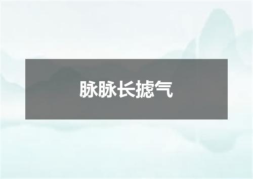 脉脉长摅气
