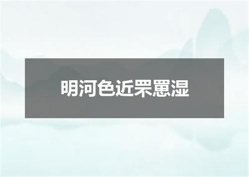 明河色近罘罳湿