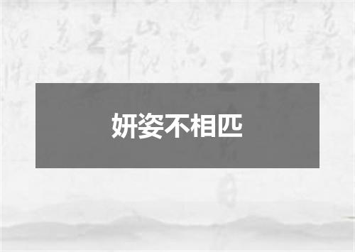 妍姿不相匹