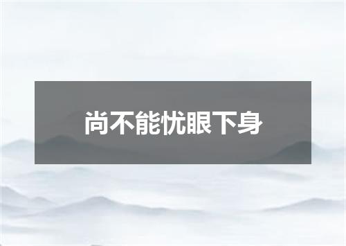 尚不能忧眼下身