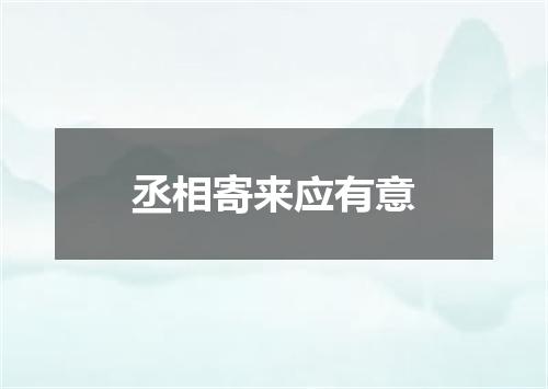 丞相寄来应有意