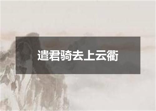 遣君骑去上云衢