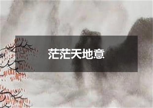 茫茫天地意