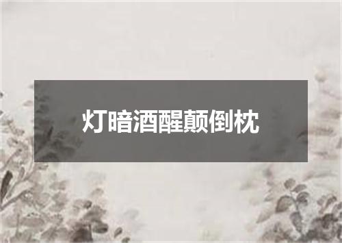 灯暗酒醒颠倒枕