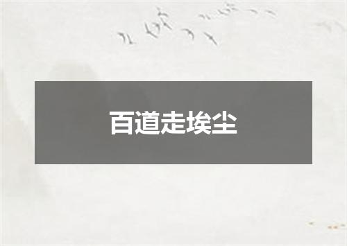 百道走埃尘