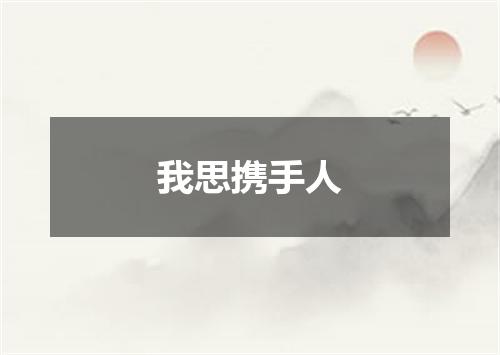 我思携手人