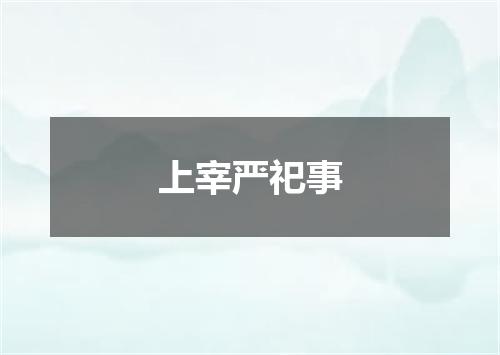 上宰严祀事