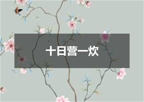十日营一炊