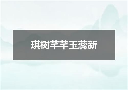 琪树芊芊玉蕊新