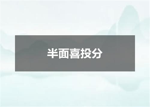 半面喜投分