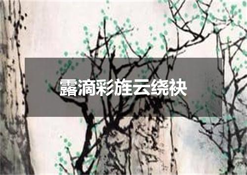 露滴彩旌云绕袂
