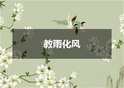 教雨化风