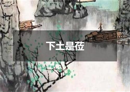 下土是莅