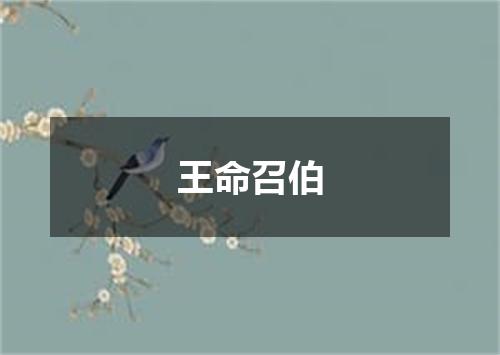 王命召伯