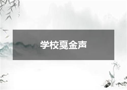 学校戛金声