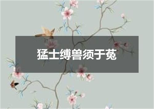 猛士缚兽须于菟