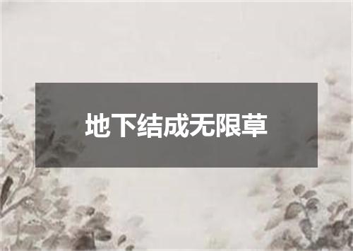 地下结成无限草