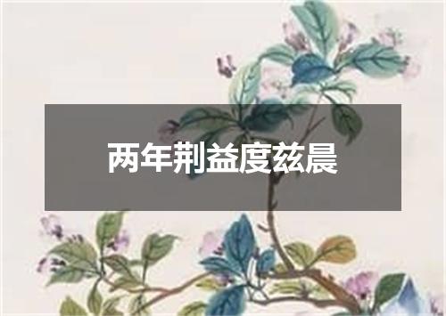 两年荆益度兹晨