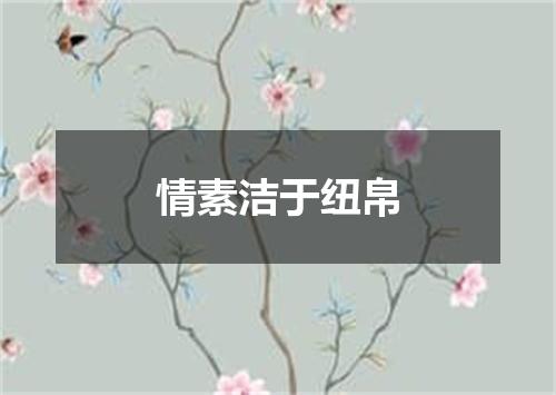 情素洁于纽帛