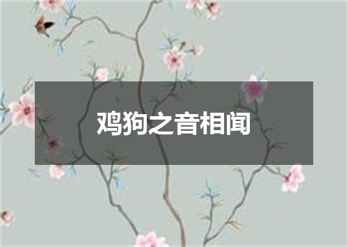 鸡狗之音相闻