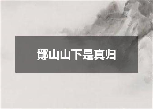 鄮山山下是真归