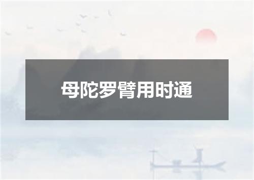 母陀罗臂用时通