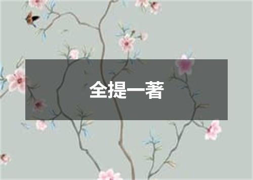 全提一著