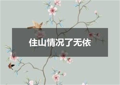 住山情况了无依