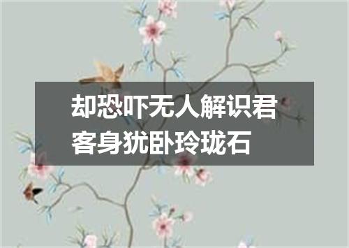 却恐吓无人解识君客身犹卧玲珑石