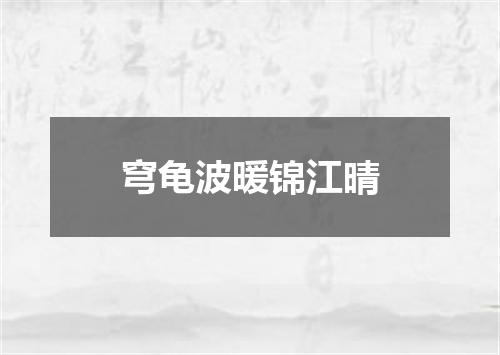 穹龟波暖锦江晴