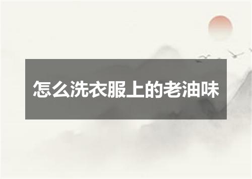 怎么洗衣服上的老油味