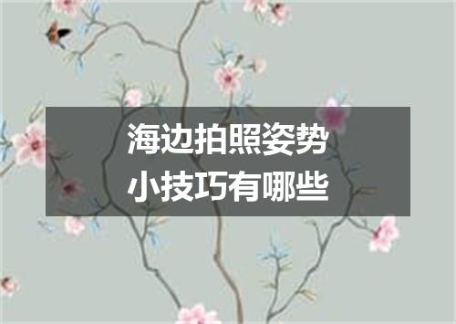 海边拍照姿势小技巧有哪些