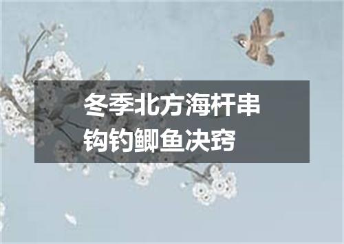 冬季北方海杆串钩钓鲫鱼决窍