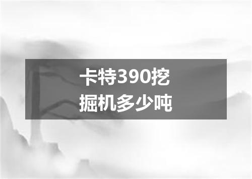 卡特390挖掘机多少吨