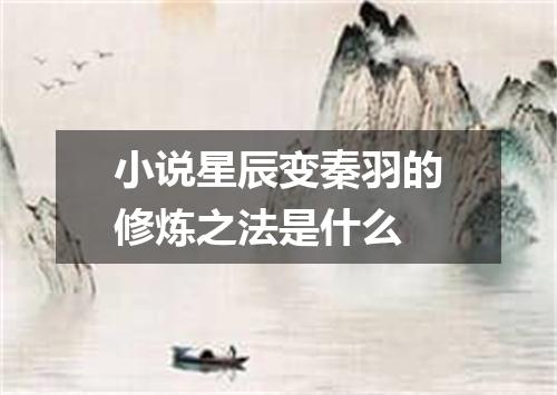 小说星辰变秦羽的修炼之法是什么