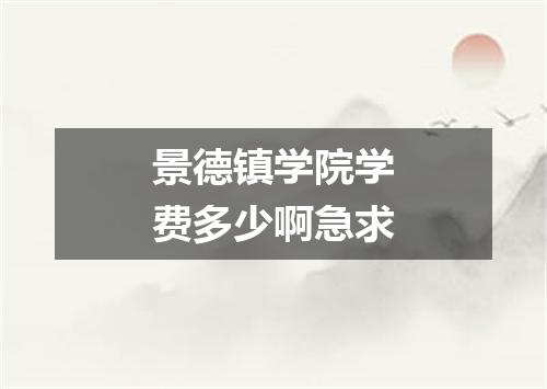 景德镇学院学费多少啊急求