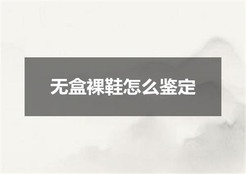 无盒裸鞋怎么鉴定