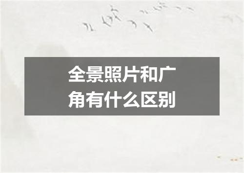 全景照片和广角有什么区别