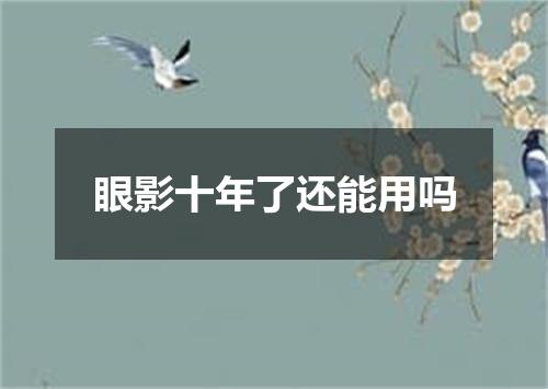 眼影十年了还能用吗
