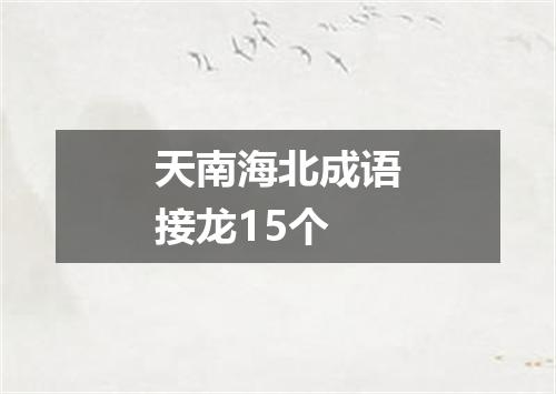天南海北成语接龙15个