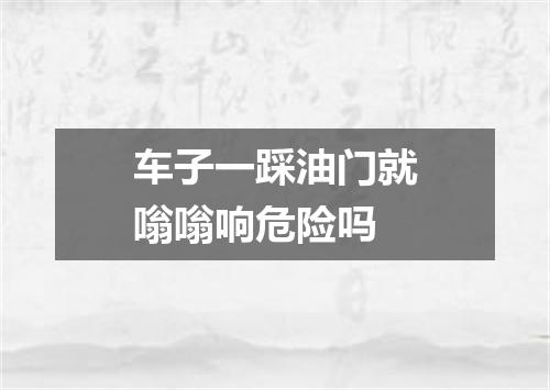 车子一踩油门就嗡嗡响危险吗