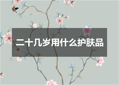 二十几岁用什么护肤品