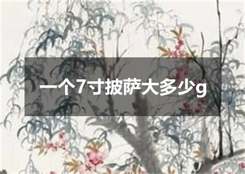 一个7寸披萨大多少g