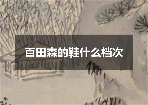 百田森的鞋什么档次