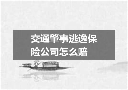 交通肇事逃逸保险公司怎么赔