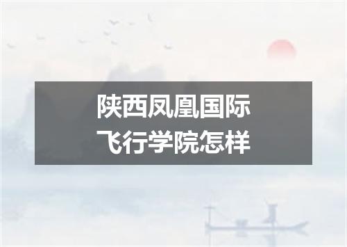 陕西凤凰国际飞行学院怎样