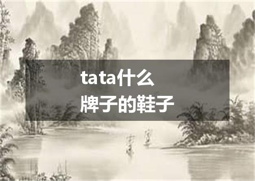 tata什么牌子的鞋子