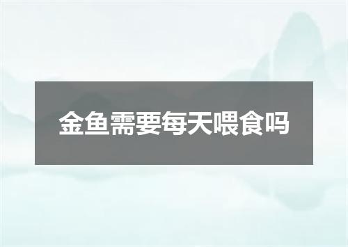 金鱼需要每天喂食吗