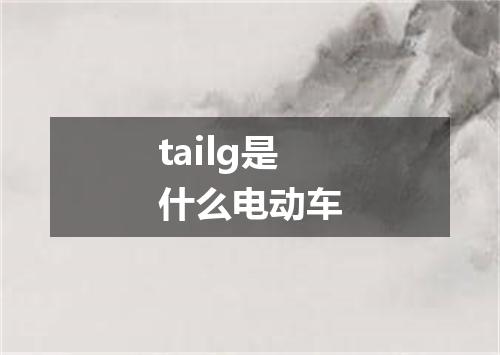 tailg是什么电动车